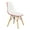 White & Red, variant on 32.40 in. Dover Molded Side Chair, Clear