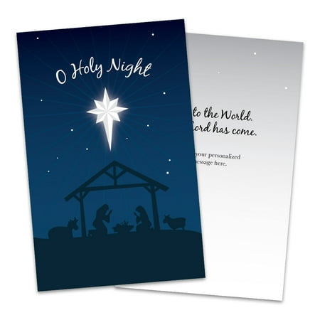Personalized Star of Bethlehem Folded Christmas Greeting