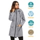 thumbnail image 2 of Chubasquero LOMON para mujer, impermeable, ligero, con capucha, gris, 2 of 7