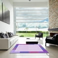 thumbnail image 7 of Ahgly Company Machine Washable Indoor Square Transitional Purple Area Rugs, 7' Square, 7 of 7