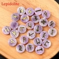 thumbnail image 5 of MATROOY 25pcs Natural Crystal Quartz Stone Rune Set Elder Futhark Reiki Healing Gemstone-Howlite, 5 of 8