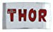 Jewel M Thor Red Letters Belt Buckle