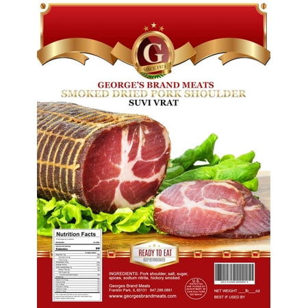 Smoked Dried Pork Shoulder, Suvi Vrat, (Georges) approx. 1.3-1.6 lb