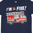 thumbnail image 4 of Inktastic I'm 5 Fire Truck 5th Birthday Boys or Girls Toddler T-Shirt, 4 of 5