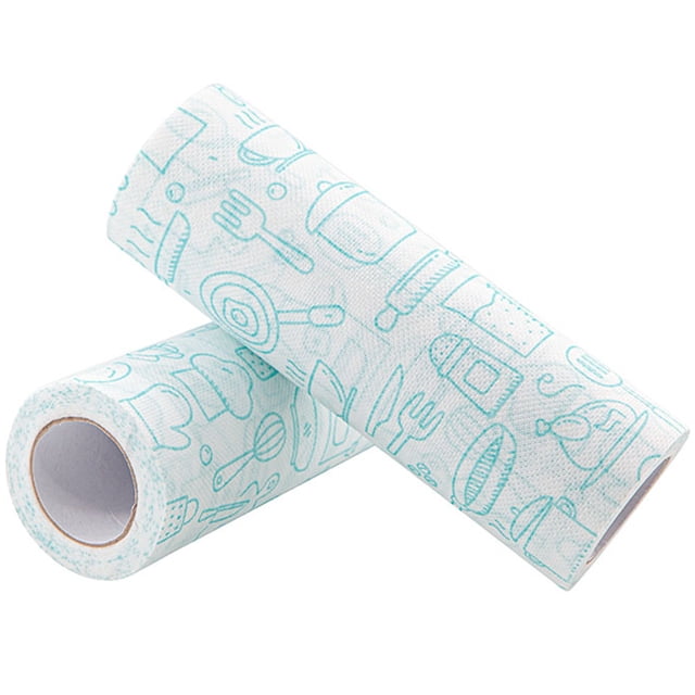 2 rollos de toallitas de limpieza reutilizables para el hogar, toallas de cocina, paños de limpieza, suministros de cocina