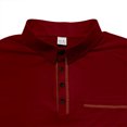 thumbnail image 3 of Zimjoy Mens Polo Shirts Short Sleeve Strech Casual Dress Golf Polo Shirts Summer Soft Lightweight with Chest Pocket Wine M, 3 of 6