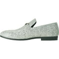 thumbnail image 4 of bravo! Men Dress Shoe PROM-2 Loafer Modern Metallic Glitter for Wedding Prom Black and Silver, 4 of 8
