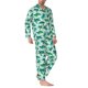 thumbnail image 2 of Fotbe Green Sea Turtle Pijama de Hombre con Estampado de Manga Larga, Conjunto de 2 Piezas, Ropa de Dormir Suave y Cómoda con Bolsillos-X-Large, 2 of 7