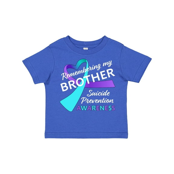 Inktastic Remembering my Brother- suicide prevention awareness Boys or Girls Toddler T-Shirt