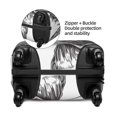 thumbnail image 2 of Pofeuu Skeleton Book Lover Print Luggage Suitcase Cover Protector Luggage Washable Covers Aesthetic for 18/24/28/32 inch Luggage（No luggage included）-Medium, 2 of 7