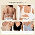 thumbnail image 7 of Alun Seamless Jelly Bras for Women Light Support Wireless Bralette Lightweight Breathable Stretchy Comfortable Soft Smooth Pull on Bras Simple Solid Color Daily Wear White XL, 7 of 7