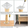 thumbnail image 5 of Set Of 4 Wooden Furniture Legs, 8cm Replacement Sofa Legs, Coffee Table Legs, With Accessories(right Angle Design), 5 of 5