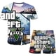 thumbnail image 1 of Juego de dos piezas para niñas GTA 5, conjuntos de ropa de verano, camiseta de manga, conjuntos para niños, ropa de moda para niñas, trajes, trajes informales 6M-14T14T Gao Jinjia LED, 1 of 2