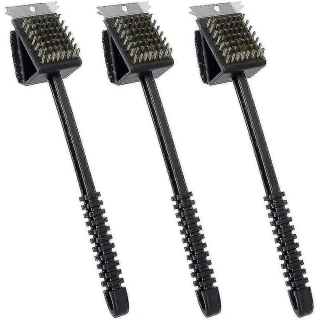 3 Pieces Barbecue Brush, 3 In 1 Barbecue Brush Brush, Grill Cleaning Brush