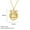 LN1911 Gold, variant on Geometric Line Animal Necklace