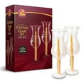 thumbnail image 2 of Ner Mitzvah Chuppah Wedding Ceremony Glass Set with Candles - 2 Pack - Chupah Candle Set, 2 of 5