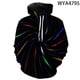 thumbnail image 3 of Nueva moda colorida láser niño niña niños sudaderas de manga larga 3D impreso sudaderas con capucha hombres mujeres niños ropa de calle tops, 3 of 5