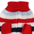 thumbnail image 3 of BIMZUC 20in Pet Sweater Red Striped Dog Clothes Skin Friendly Warm Apparel for Medium Large Dogs Labrador Golden Retriever (20 inches / 50.8 cm), 3 of 4