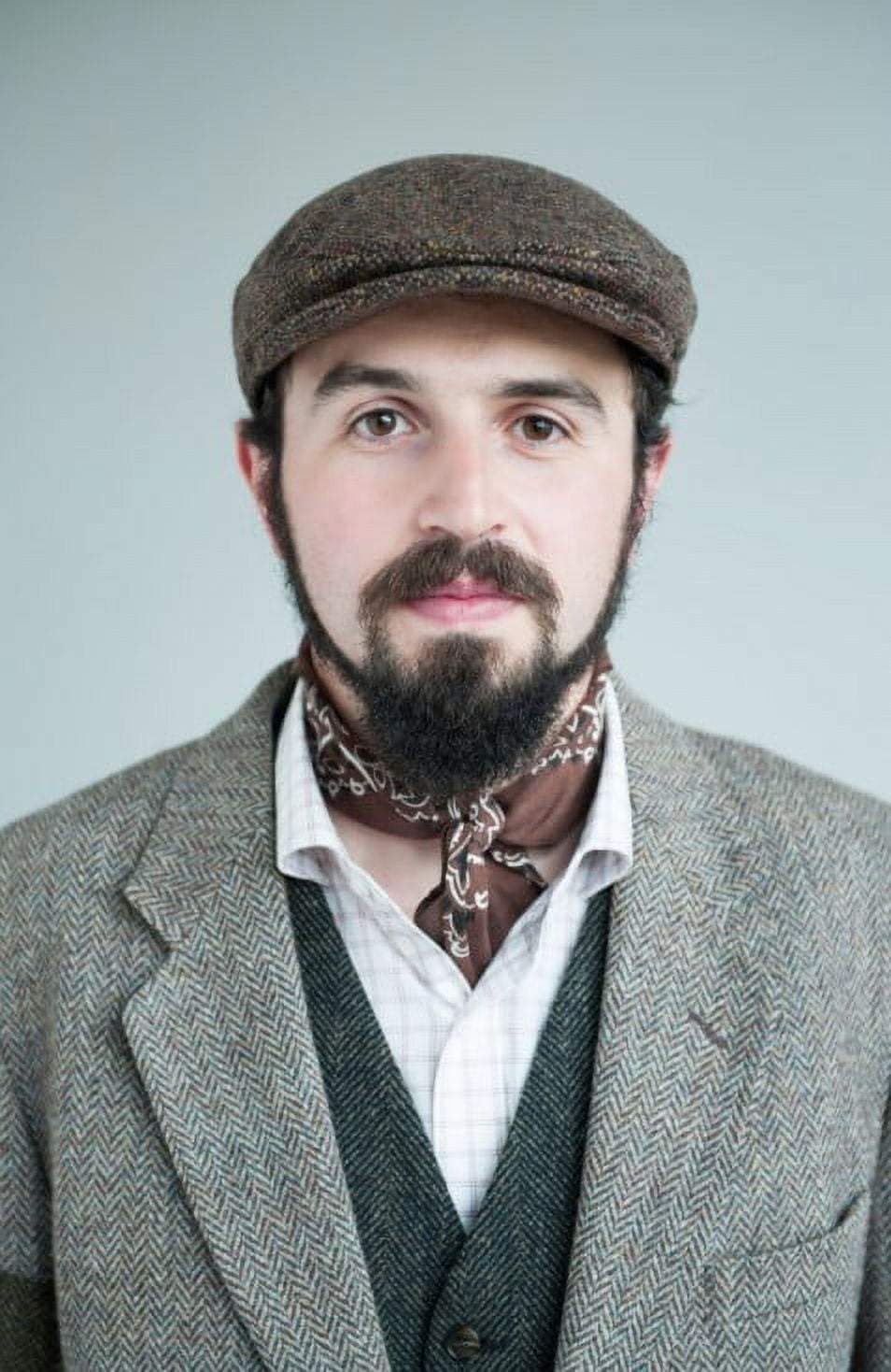 Hanna Hats of Donegal Vintage Flat Cap 100% Wool Tweed Men's Irish Hat Handcrafted in Ireland