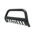 thumbnail image 1 of Fits 2016-2022 Toyota Tacoma Westin Automotive Bull Bar 31-6005 E-Series; Powder Coated; Black; Mild Steel; 3 Inch Diameter; With Textured Black Aluninum Skid Plate; With Light Mounting Tabs, 1 of 3