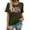 Dark Green, variant on Oversized 90s Vibe Outfits for Women, 90s Vintage Music Shirts, Country Graphic Tee, Disco Party Shirt, Casual Tops, Polyester, Various Sizes