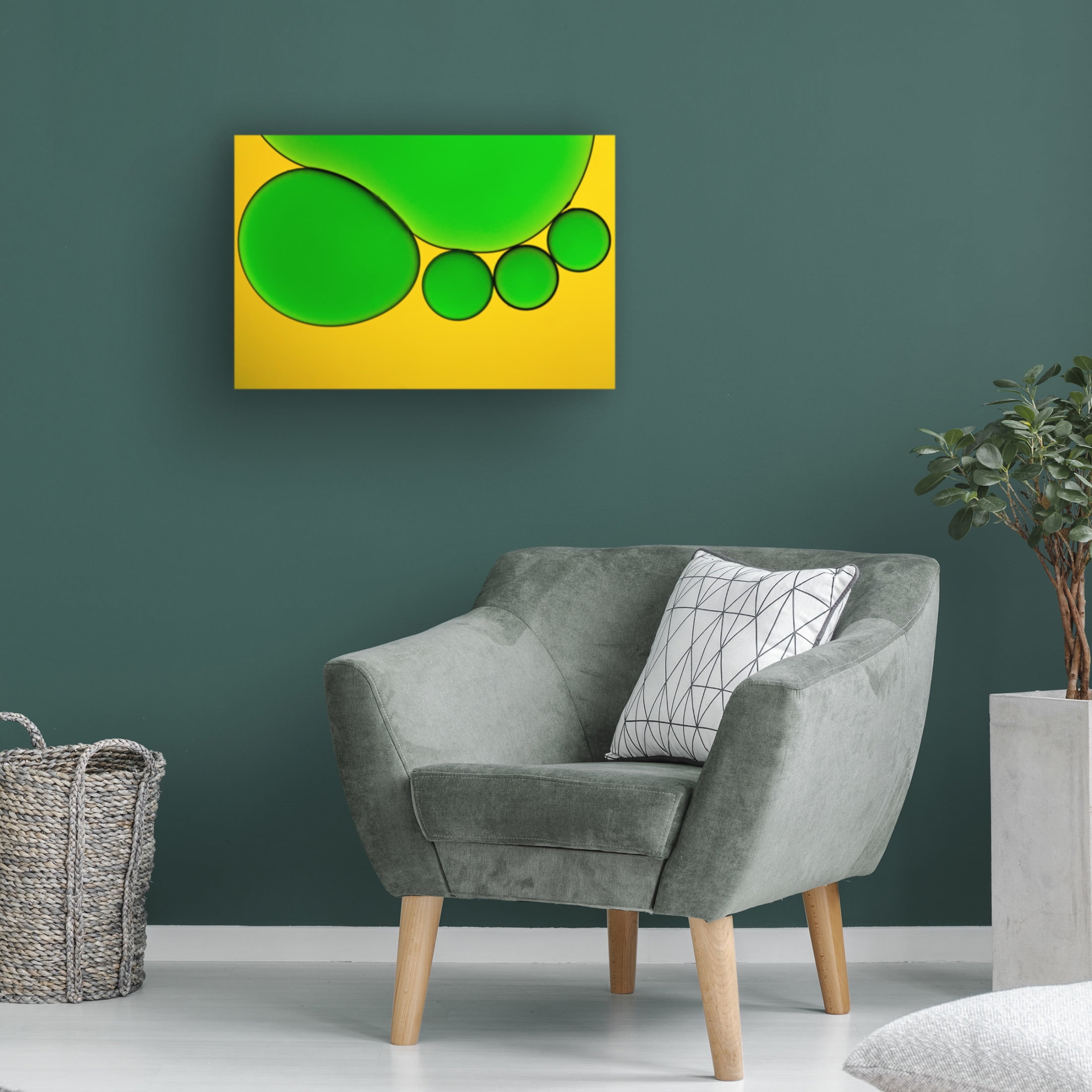 Canvas Wall Art - Hazem Swidan '4Fingers' Wall Art for Living Room, Bedroom, or Office Décor by Trademark Fine Art - 47 x 30 Inches