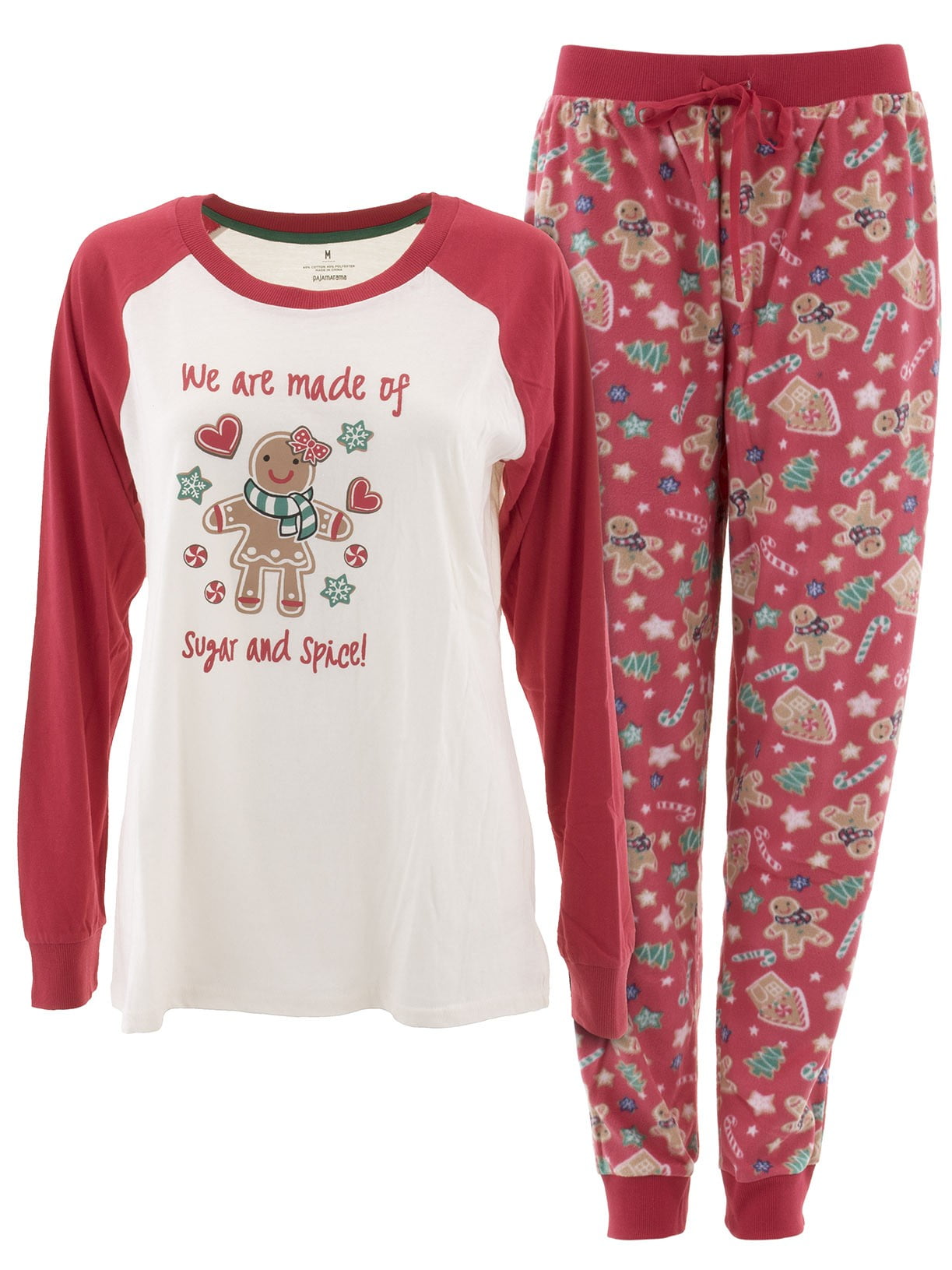 Matching lazyeyelids pajamas christmas sims Komar Kids - Komar Kids Women's Gingerbread Cookie Sugar and Spice