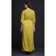 thumbnail image 3 of Bimba Robe Longue Maxi en Rayonne à Imprimé Floral de Baies Rouges et de Roses pour Femmes avec Fente Latérale - Grande, 3 of 6
