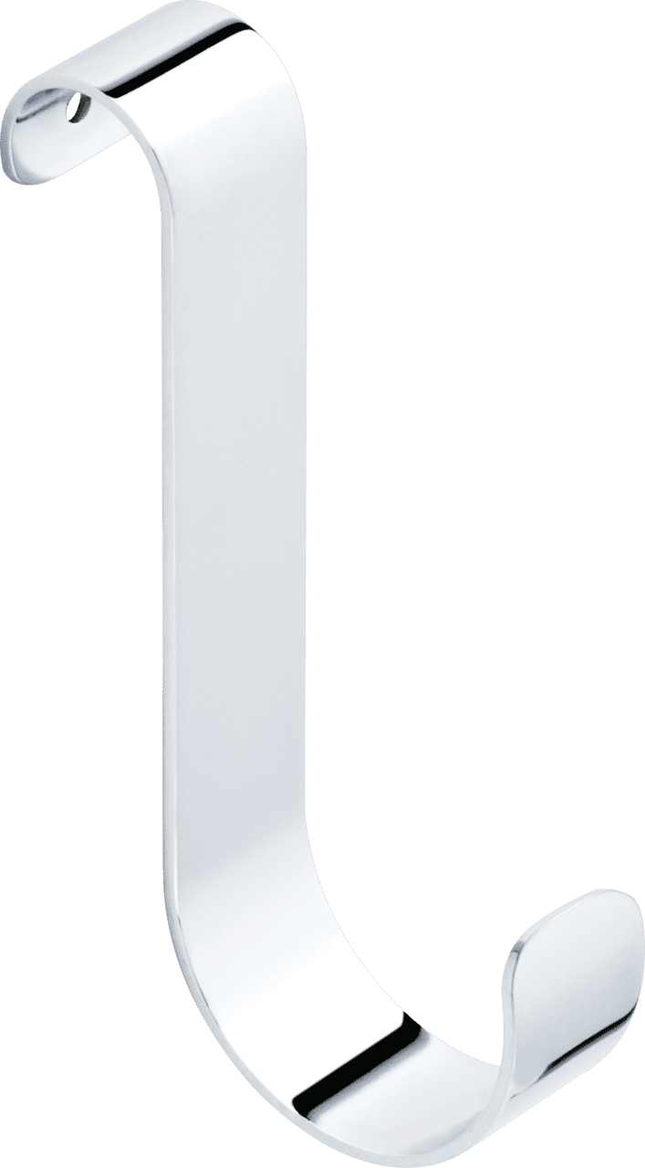 Better Homes and Gardens over the door hanging Towel Bar Hooks, Chrome, 2 Per pack