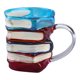 thumbnail image 1 of Libros Coloridos 3d Colo Book Glass para Amantes La Literatura (450 Ml) Rojo, 1 of 9