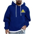 thumbnail image 2 of Qulqfy Pullover Hoodie for Men Graphic Fall Blue Casual Hooded Long Sleeve Sweatshirts Sweatshirts for Men 3XL, 2 of 5