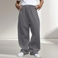 thumbnail image 3 of Elastic Waistband Comfortable Lounges Pants For Men Lightweight Wide Leg With Functional Pockets Outdoor Daily Use, 3 of 8