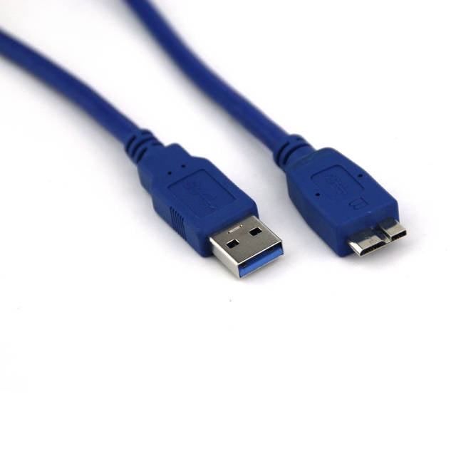 3//6//10ft USB3.0 A type Male to USB3.0 Micro B type Male Connector Cable Blue
