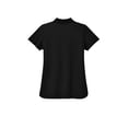 thumbnail image 4 of MERCER+METTLE Women's Stretch Pique Polo | Short Sleeve Collared Shirt for Women, Casual Performance Polo for Work - Deep Black S, 4 of 4