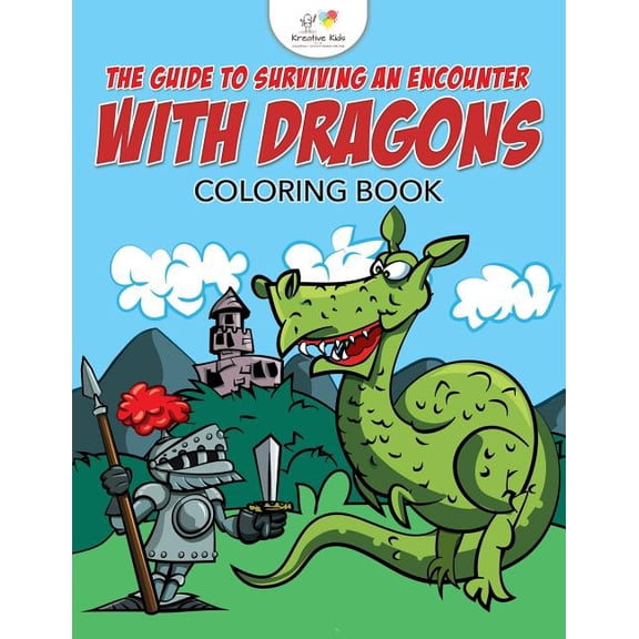 The Guide to Surviving an Encounter with Dragons Coloring Book (Paperback)
