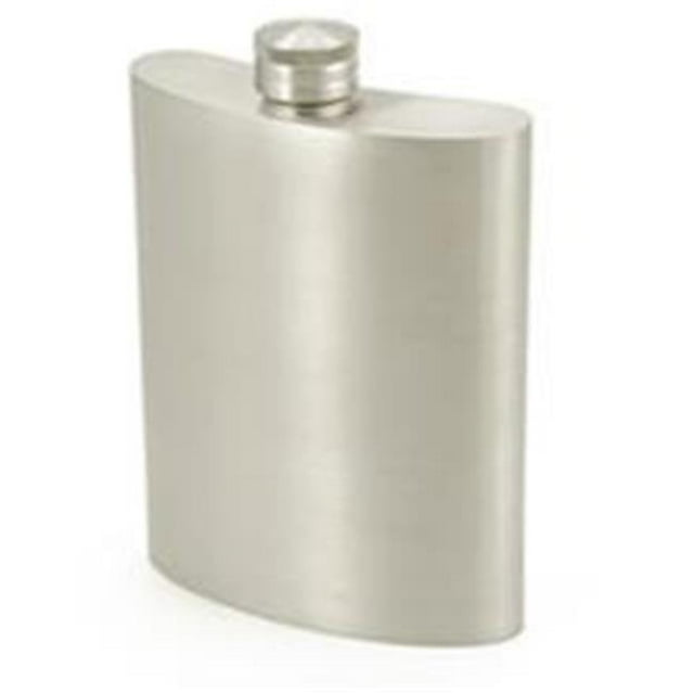 Gleam Satin Finish Genuine Pewter 6oz Hip Flask