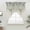 MediumSeaGreen Linen, variant on Eucalyptus Leaves Swag Curtains for Kitchen/Bedroom/Living Room, Sage Green Summer Botanical Weeping Scalloped Curtains 63 Inch Long, Window Swag Topper Curtains Valances 2 Panels Set 36"x63"
