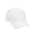 thumbnail image 1 of Jersey Knit Five Panel Pro Style Mesh Back Caps, White, 1 of 1