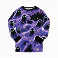 thumbnail image 4 of KPOPLK Girls Pajamas - 2 Piece Long Sleeve Halloween Pajamas and Pants Set 2-8 Years Kids Outfit Set,Size 3-4 Years, 4 of 9
