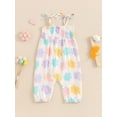 thumbnail image 5 of Bagilaanoe Newborn Baby Girls One-pieces Flower Print Sleeveless Jumpsuit 6M 12M 18M 24M Infant Romper Casual Clothing, 5 of 7