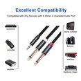 thumbnail image 2 of Adaptador De 3,5 Mm A Doble 1/4 Cable De Audio Mono Ts De 1/8 A 6,35 Mm Cable De Conexión Estéreo Divisor En Y Compatible Con Iphone Ipod Computadora Tarjeta De Sonido Auriculares Altavoz Sistema Esté, 2 of 5