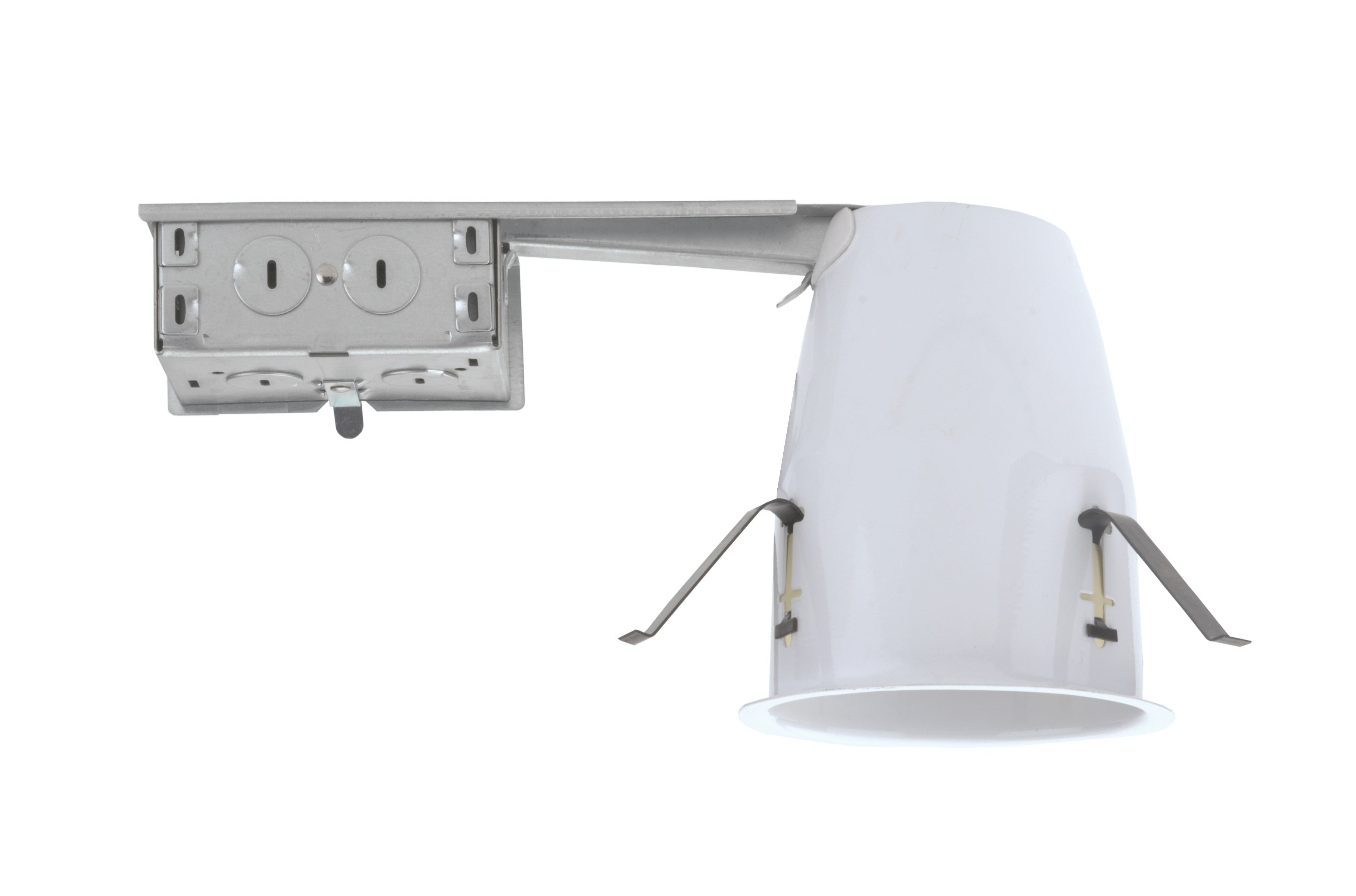 17014AR-LED-ID NICOR Lighting 6-Inch IC Rated Shallow Recessed LED Remodel Housing with IDEAL Connection 