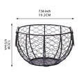 thumbnail image 3 of Cesta de huevos,Cesta multiusos para huevos,cesta tejida de alambre de hierro,Cesta de almacenamiento de alambre para huevos Cesta de almacenamiento portátil,Estatua de José,Estatua de José, 3 of 8