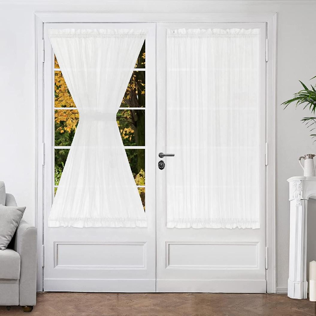 Side Door Curtains for Small Window, Side Door Window Curtains with Rod