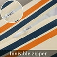 thumbnail image 7 of Orange Blue Stripe Throw Pillow Cover 20 x 26 Inch Decorative Pillow Cover Minimalist Farmhouse Stripes Lumbar Pillowcase Seasonal Rectangle Cushion Case for Couch Sofa Bed Living Room, 7 of 7