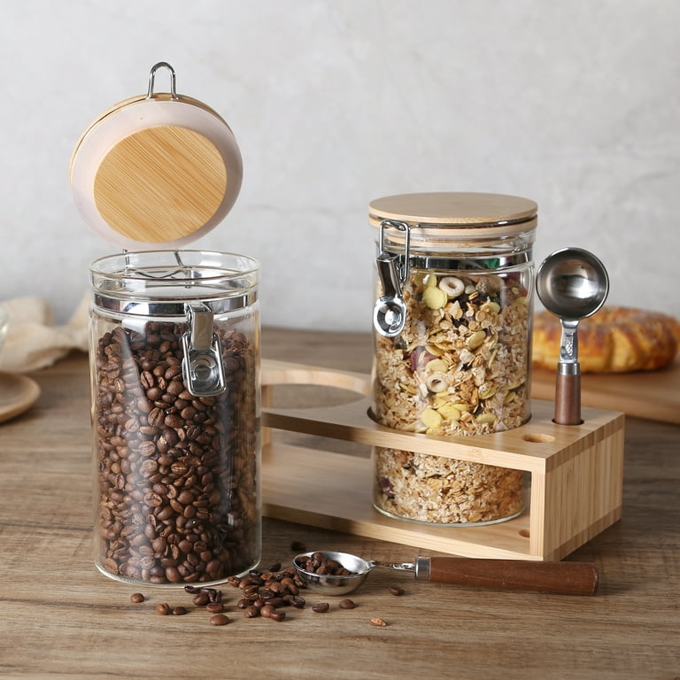 KKC Home Accents Glass Airtight Coffee Bean Storage Container with spo –  kkcger