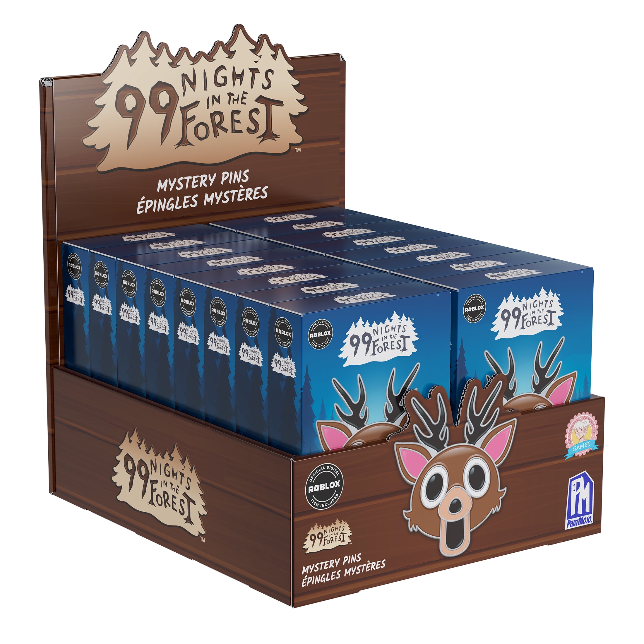 99 Nights in the Forest Collectible Pins with DLC