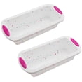 thumbnail image 1 of Non-Stick Bread Mold, French Bread Baking Tray, DIY Loaf Baking Mould, Silicone Pastry Bakeware, Rectangular Bread Pan Toast Mold(2pcs), 1 of 6