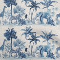 thumbnail image 1 of oneOone Cotton Poplin Medium Blue Fabric Tropical Craft Projects Decor Fabric Printed By The Yard 42 Inch Wide, 1 of 4