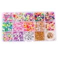 thumbnail image 1 of KLKCMS deevoka 3000x Perles Plates en Argile Multicolores Perles d'Espacement Bijoux DIY 3000 Pcs(Doré), 1 of 3